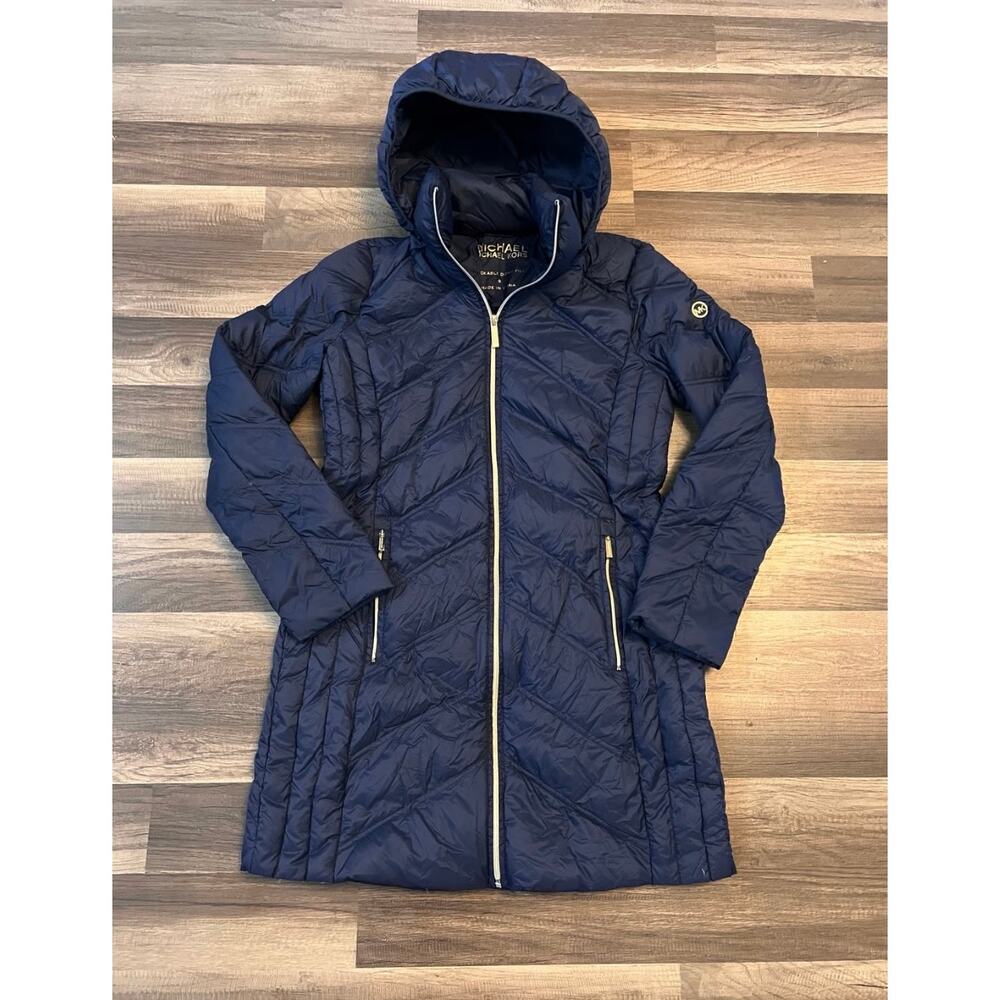 Michael Kors Lightweight Down Packable Long Hoode… - image 2